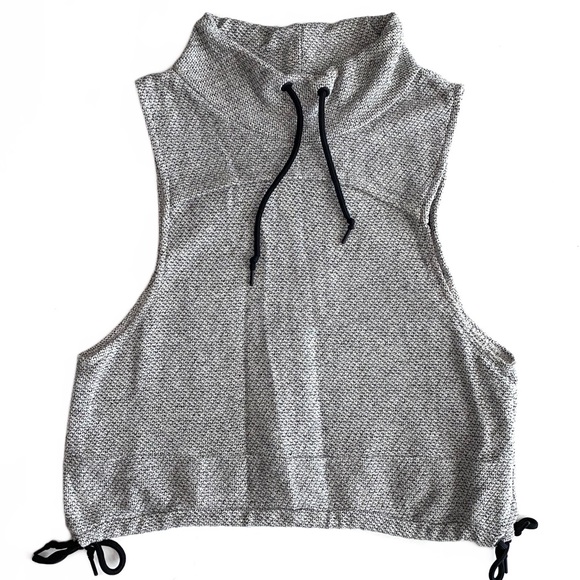 tē verde Tops - Te Verde Athletic Cowl Neck Cut Off Sleeveless Sweatshirt